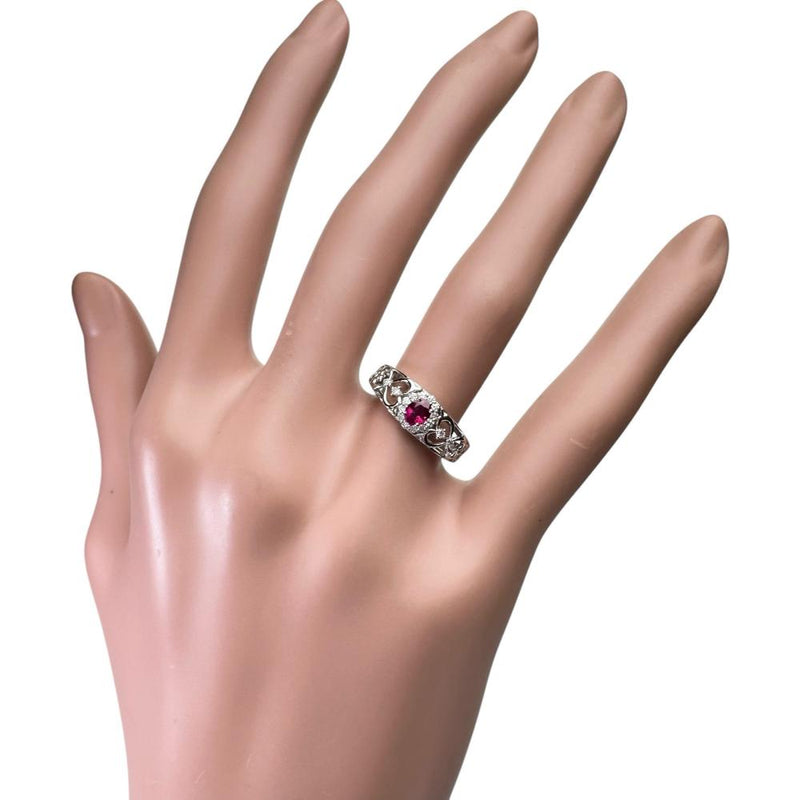 10号 ルビー 0.27ct ダイヤモンド 計0.12ct リング・指輪 Pt900プラチナ 2.9g レディース
【中古】【真子質店】【NN】




【TDT】