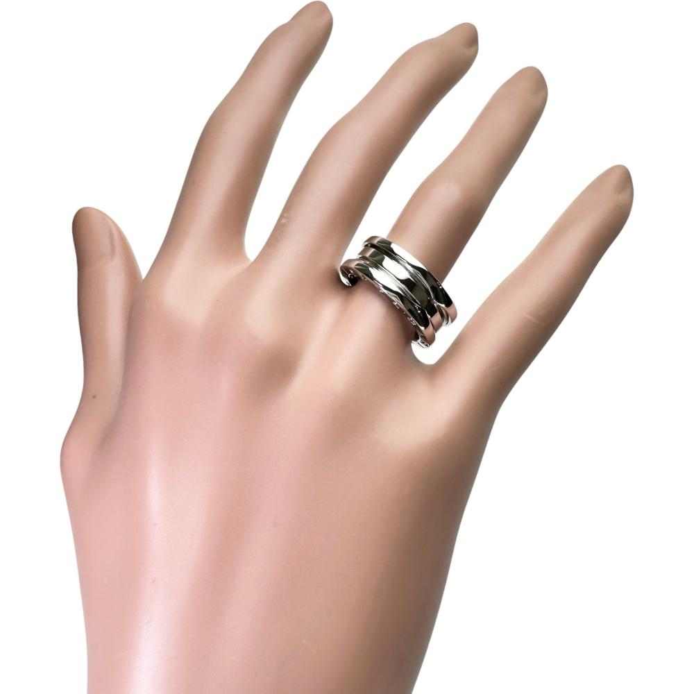 12号【BVLGARI/ブルガリ】 リング・指輪 B-ZERO1 2バンド K18WG 
