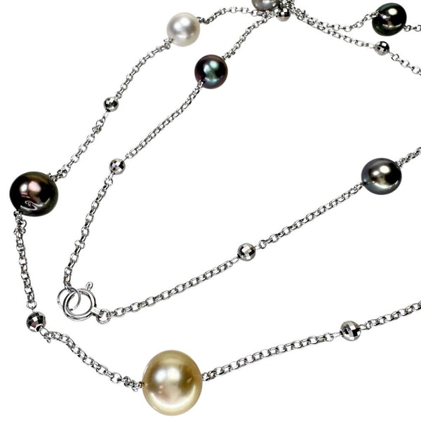 ステーション ロング 南洋パール/真珠 8.5～11.0mm ネックレス K18WGホワイトゴールド 18金 23.6g 90cm レディース
【中古】【真子質店】【NN】




【IIMiMi】