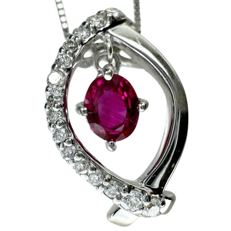 ルビー 0.41ct ダイヤモンド 計0.13ct ネックレス K18WGホワイトゴールド 18金 2.7g 45cm レディース
【中古】【真子質店】【NN】




【DMaMo】