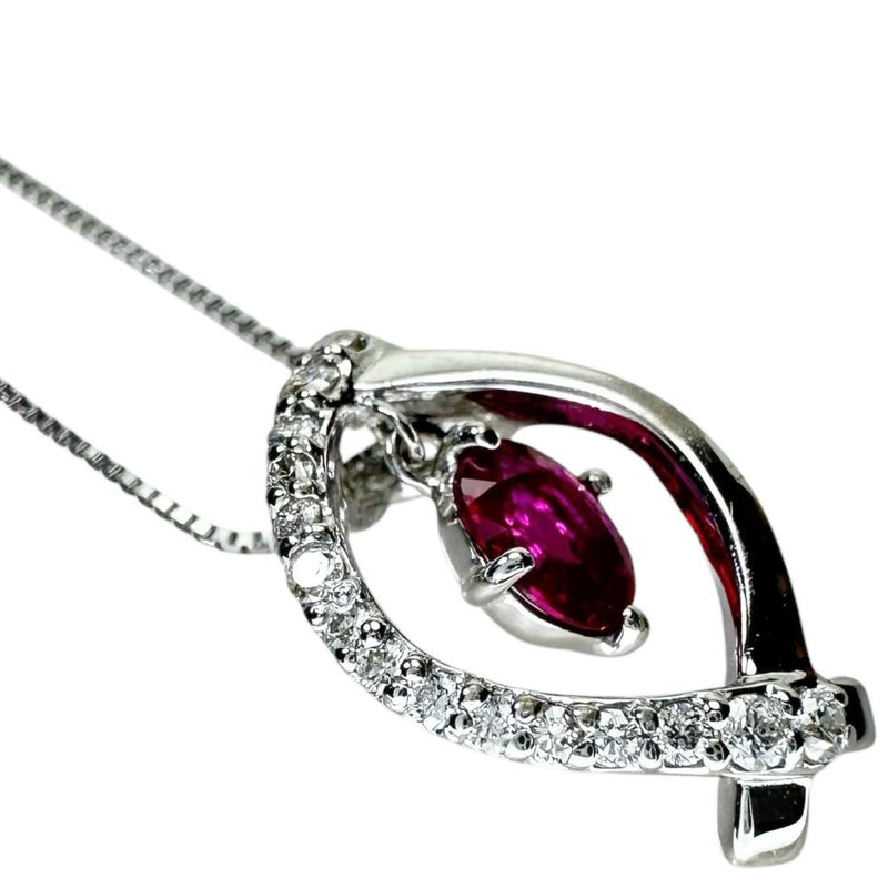 ルビー 0.41ct ダイヤモンド 計0.13ct ネックレス K18WGホワイトゴールド 18金 2.7g 45cm レディース
【中古】【真子質店】【NN】




【DMaMo】