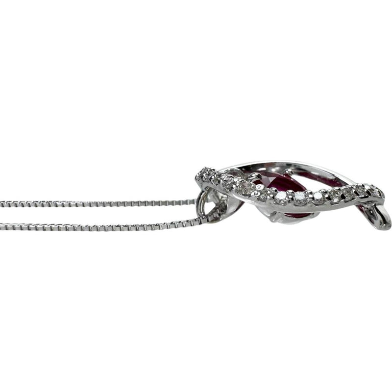 ルビー 0.41ct ダイヤモンド 計0.13ct ネックレス K18WGホワイトゴールド 18金 2.7g 45cm レディース
【中古】【真子質店】【NN】




【DMaMo】