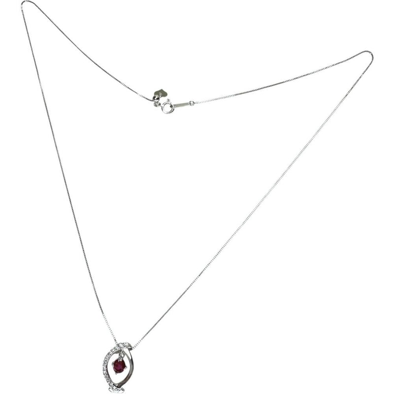 ルビー 0.41ct ダイヤモンド 計0.13ct ネックレス K18WGホワイトゴールド 18金 2.7g 45cm レディース
【中古】【真子質店】【NN】




【DMaMo】