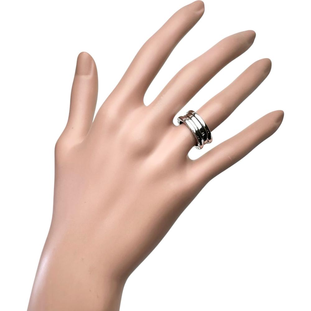 8号【BVLGARI/ブルガリ】 リング・指輪 B-ZERO1 2バンド K18WGホワイト