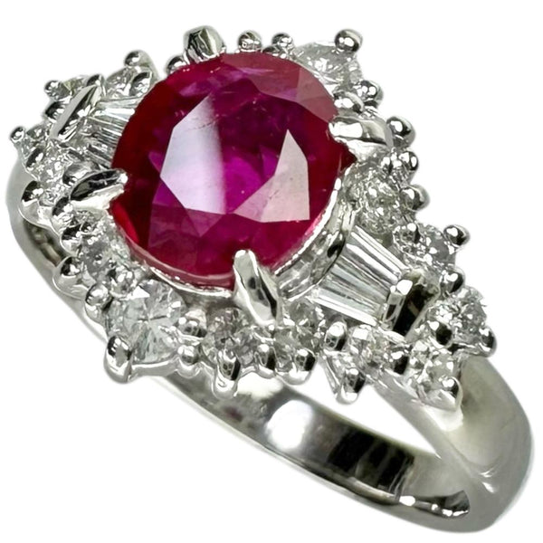 9号 ビルマ産ルビー 0.955ct ダイヤモンド 0.45ct リング・指輪 Pt900プラチナ 4.9g レディース
【中古】【真子質店】【NN】




【ITIx】