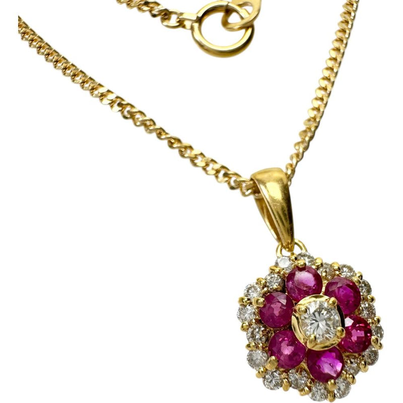 フラワー  ルビー ダイヤモンド ネックレス K18ゴールド 18金 6.0g 40cm レディース
【中古】【真子質店】【NN】




【KIMo】