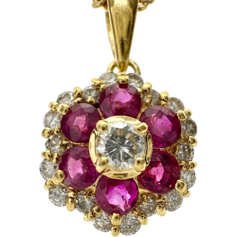 フラワー  ルビー ダイヤモンド ネックレス K18ゴールド 18金 6.0g 40cm レディース
【中古】【真子質店】【NN】




【KIMo】