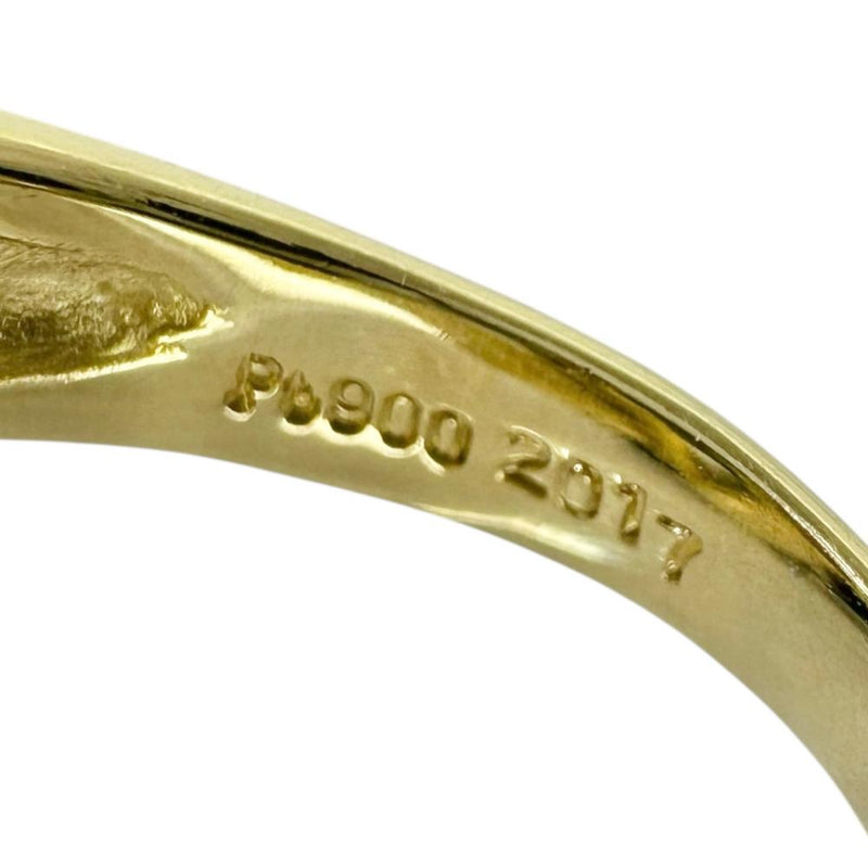 12号 ベリル 20.17ct ダイヤモンド 0.06ct リング・指輪 K18ゴールド 18金/Pt900プラチナ 18.4g レディース 【中古】【真子質店】【NN】 【IMiIMo】