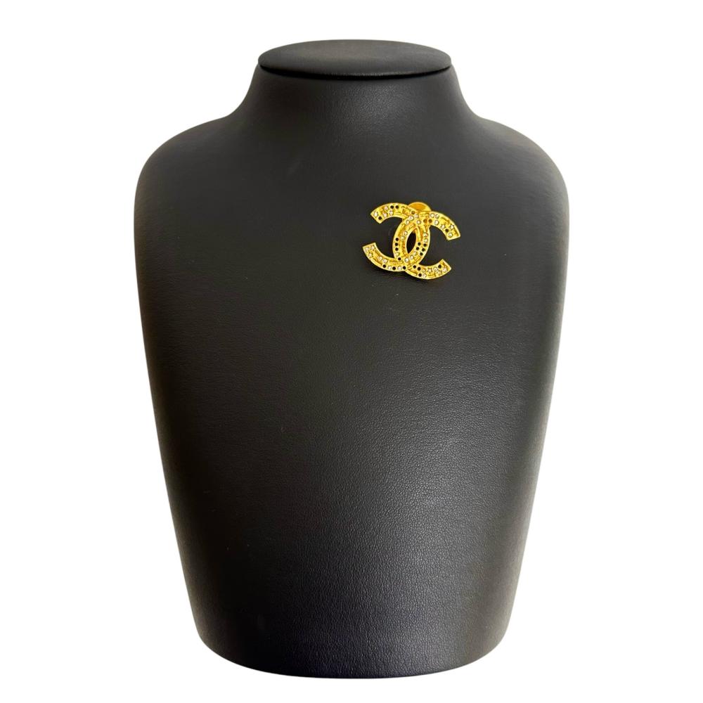 CHANEL/シャネル】 ココマーク ピンブローチ ブローチ GP/ライン