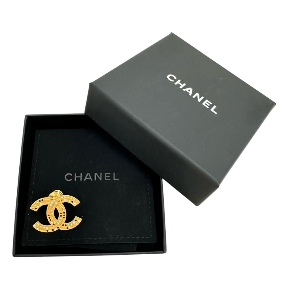CHANEL/シャネル】 ココマーク ピンブローチ ブローチ GP/ライン