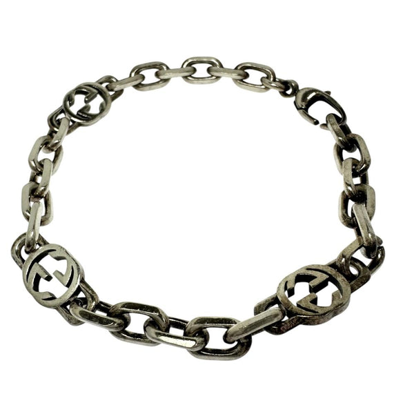 GUCCI/グッチ】 インターロッキングG ブレスレット シルバー925 18.0g