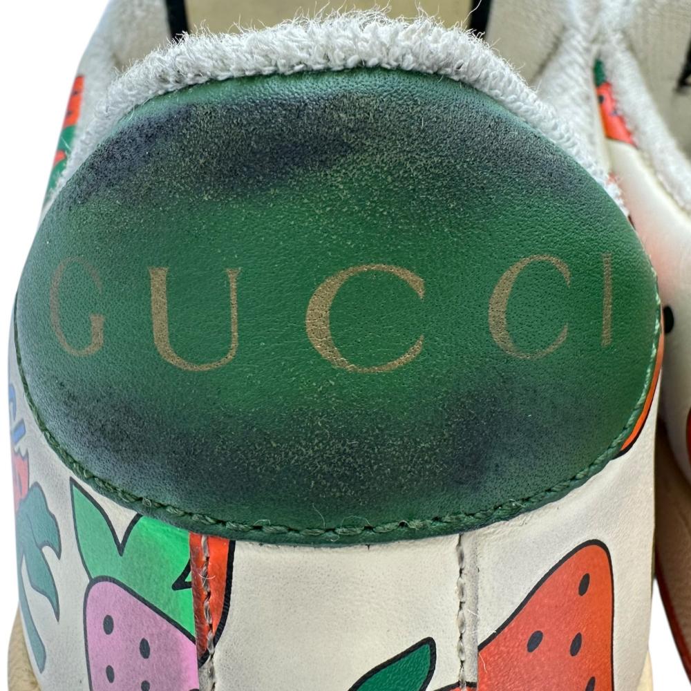 GUCCI/グッチ】 エース スクリーナー イチゴ柄 スニーカー レザー