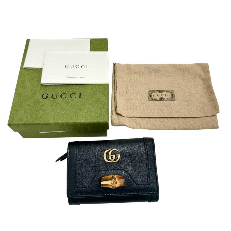 【GUCCI/グッチ】 658633 ダイアナ バンブー コンパクトウォレット    三つ折り財布 レザー ブラック レディース【中古】【真子質店】【BL】




【Maxx】