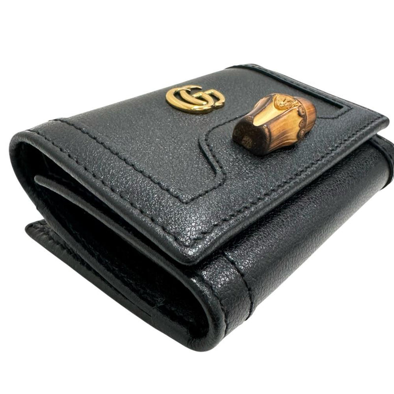 【GUCCI/グッチ】 658633 ダイアナ バンブー コンパクトウォレット    三つ折り財布 レザー ブラック レディース【中古】【真子質店】【BL】




【Maxx】