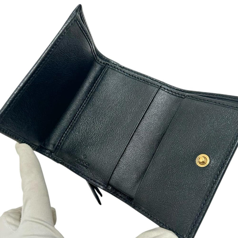 【GUCCI/グッチ】 658633 ダイアナ バンブー コンパクトウォレット    三つ折り財布 レザー ブラック レディース【中古】【真子質店】【BL】




【Maxx】
