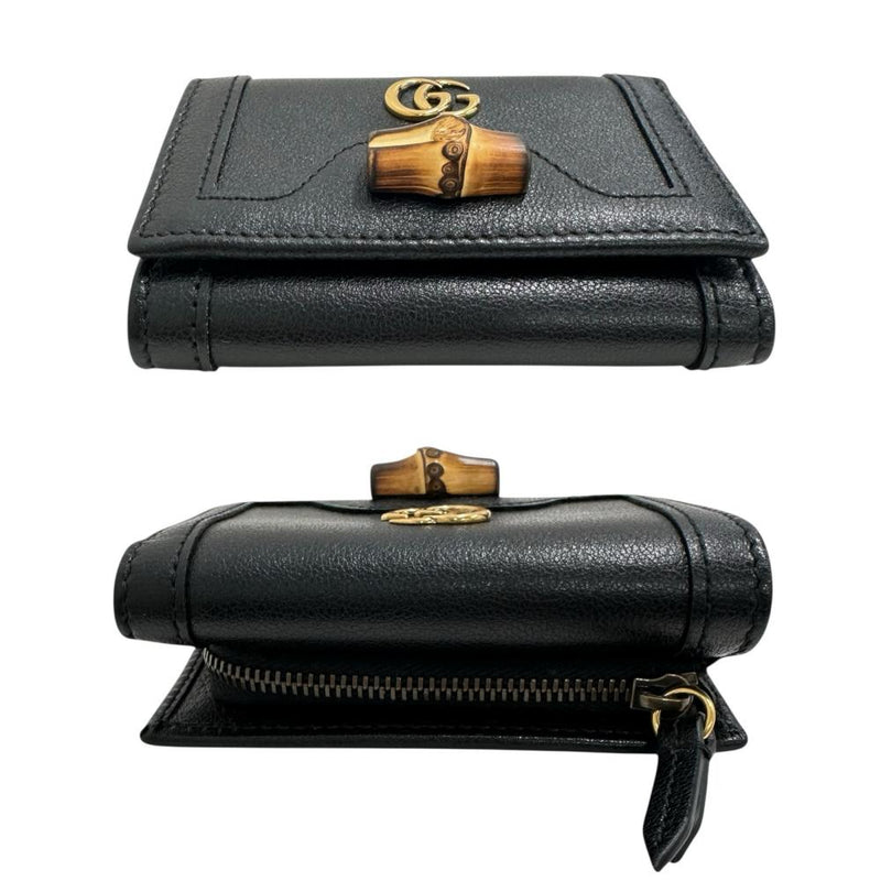 【GUCCI/グッチ】 658633 ダイアナ バンブー コンパクトウォレット    三つ折り財布 レザー ブラック レディース【中古】【真子質店】【BL】




【Maxx】