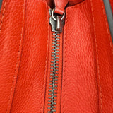【CELINE/セリーヌ】 ラゲージ マイクロショッパー ハンドバッグ レザー オレンジ/シルバー金具 レディース【中古】【真子質店】【BL】 【Mixx】