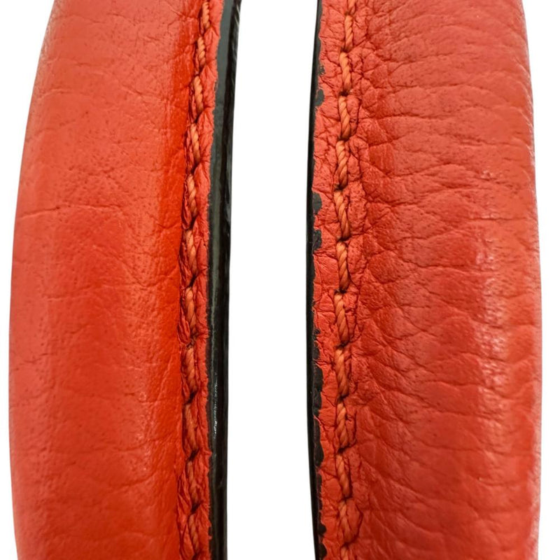 【CELINE/セリーヌ】 ラゲージ マイクロショッパー ハンドバッグ レザー オレンジ/シルバー金具 レディース【中古】【真子質店】【BL】 【Mixx】