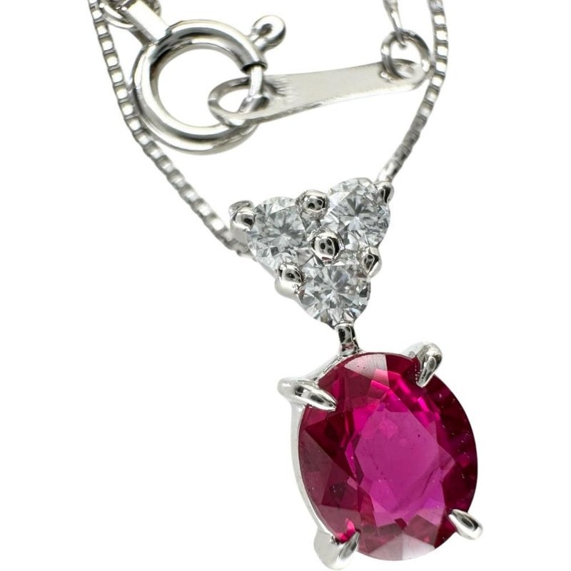 ルビー 0.747ct ダイヤモンド 0.12ct ネックレス Pt900プラチナ/Pt850プラチナ 2.6g 45cm レディース
【中古】【真子質店】【NN】




【YMaMi】