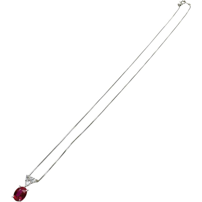 ルビー 0.747ct ダイヤモンド 0.12ct ネックレス Pt900プラチナ/Pt850プラチナ 2.6g 45cm レディース
【中古】【真子質店】【NN】




【YMaMi】