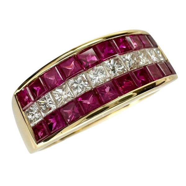 13.5号 ミステリーセッティング ルビー 2.00ct ダイヤモンド 0.45ct リング・指輪 K18ゴールド 18金 7.0g レディース
【中古】【真子質店】【NN】




【ITIx】