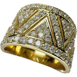 19号 メンズOK ダイヤモンド 2.00ct リング・指輪 K18ゴールド 18金 10.3g レディース 【中古】【真子質店】【NN】 【ISMix】