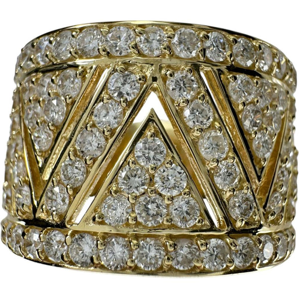 19号 メンズOK ダイヤモンド 2.00ct リング・指輪 K18ゴールド 18金 10.3g レディース 【中古】【真子質店】【NN】 【ISMix】