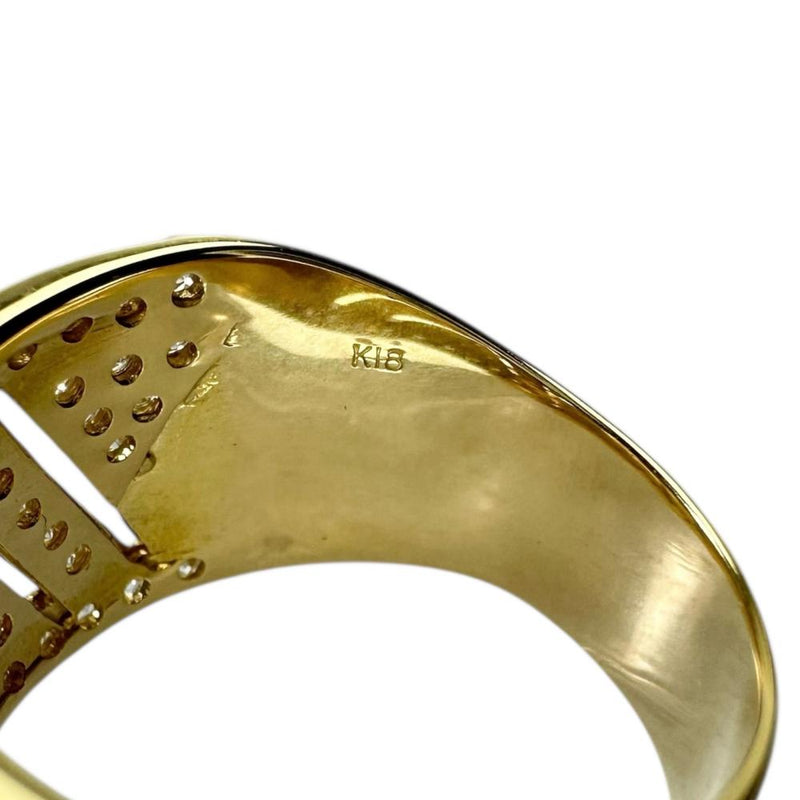 19号 メンズOK ダイヤモンド 2.00ct リング・指輪 K18ゴールド 18金 10.3g レディース 【中古】【真子質店】【NN】 【ISMix】