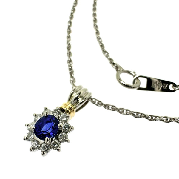サファイア 0.43ct ダイヤモンド 計0.21ct ネックレス Pt900プラチナ/Pt850プラチナ/K18ゴールド 18金 5.5g 40cm レディース
【中古】【真子質店】【NN】




【DDx】
