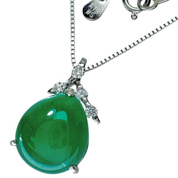 カボションエメラルド 5.74ct ダイヤモンド 計0.12ct ネックレス K18WGホワイトゴールド 18金 4.8g 45cm レディース
【中古】【真子質店】【NN】




【IMaKMo】