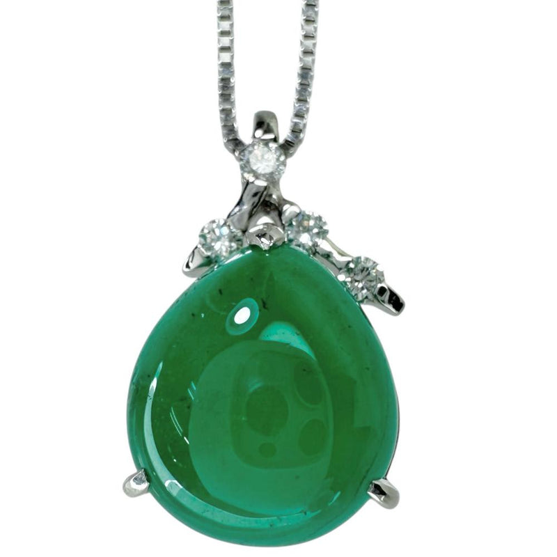カボションエメラルド 5.74ct ダイヤモンド 計0.12ct ネックレス K18WGホワイトゴールド 18金 4.8g 45cm レディース
【中古】【真子質店】【NN】




【IMaKMo】
