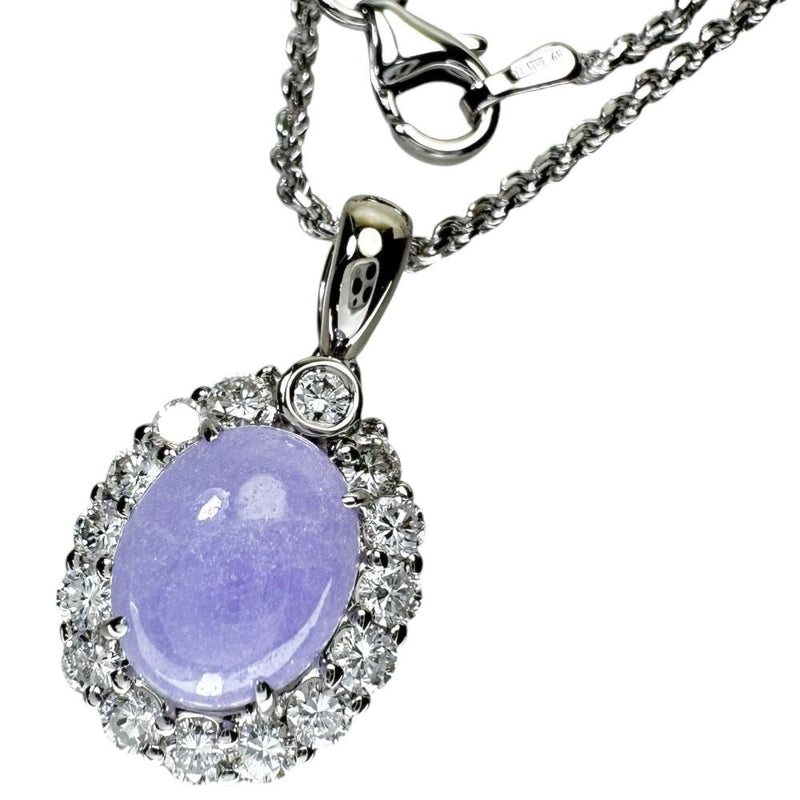 ラベンダーヒスイ 3.27ct ダイヤモンド 計0.75ct ネックレス K18WGホワイトゴールド 18金 7.7g 40cm レディース
【中古】【真子質店】【NN】




【IMaDT】