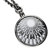 HERMES Quadridge Medaille Necklace, Metal, 18.2g, 45cm, White/Silver, Women's
 [Used] [Makoto Pawn Shop] [GD]




 [YMiT] 