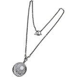 HERMES Quadridge Medaille Necklace, Metal, 18.2g, 45cm, White/Silver, Women's
 [Used] [Makoto Pawn Shop] [GD]




 [YMiT] 
