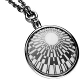 HERMES Quadridge Medaille Necklace, Metal, 18.2g, 45cm, White/Silver, Women's
 [Used] [Makoto Pawn Shop] [GD]




 [YMiT] 
