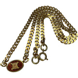 CELINE Triomphe Necklace, GP, 13.8g, 43cm, Women's
 [Used] [Makoto Pawn Shop] [GD]




 [MiMi] 