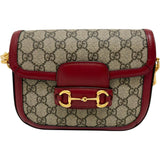 【GUCCI/グッチ】 ホースビット 1955 658574 ショルダーバッグ GGスプリームキャンバス ベージュ/レッド レディース【中古】【真子質店】【BL】 【IMiKx】
