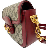 【GUCCI/グッチ】 ホースビット 1955 658574 ショルダーバッグ GGスプリームキャンバス ベージュ/レッド レディース【中古】【真子質店】【BL】 【IMiKx】