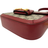 【GUCCI/グッチ】 ホースビット 1955 658574 ショルダーバッグ GGスプリームキャンバス ベージュ/レッド レディース【中古】【真子質店】【BL】 【IMiKx】