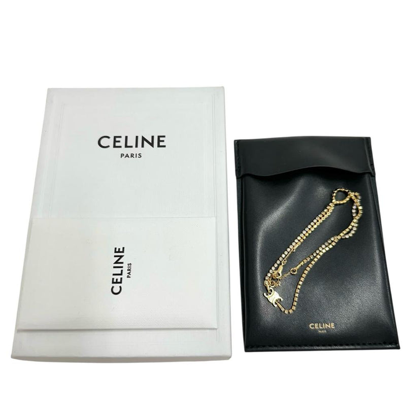 CELINE/セリーヌ】 トリオンフ スパークル ネックレス GP/ライン