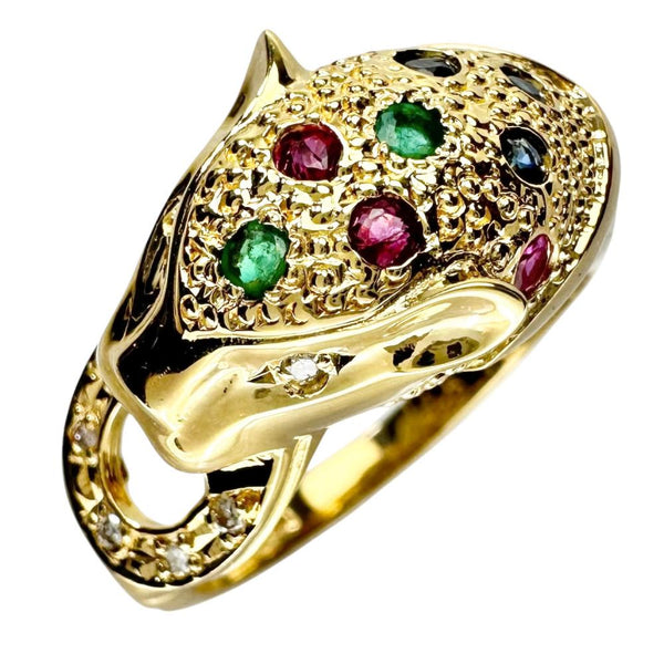 13号 パンサー ダイヤモンド 0.04ct ルビー/サファイア/エメラルド 0.15/0.11/0.06ct リング・指輪 K18ゴールド 18金 5.4g レディース
【中古】【真子質店】【NN】




【KIMo】