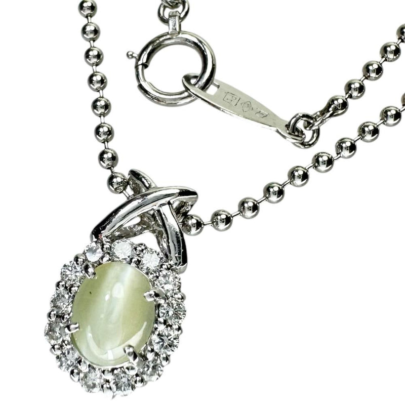 クリソベリルキャッツアイ 0.85ct ダイヤモンド 計0.24ct ネックレス Pt900プラチナ/Pt850プラチナ 6.1g 42cm レディース
【中古】【真子質店】【NN】




【DDx】