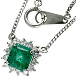 エメラルド 0.82ct ダイヤモンド 0.25ct ネックレス Pt850プラチナ 4.4g 41cm レディース
【中古】【真子質店】【NN】




【YIY】