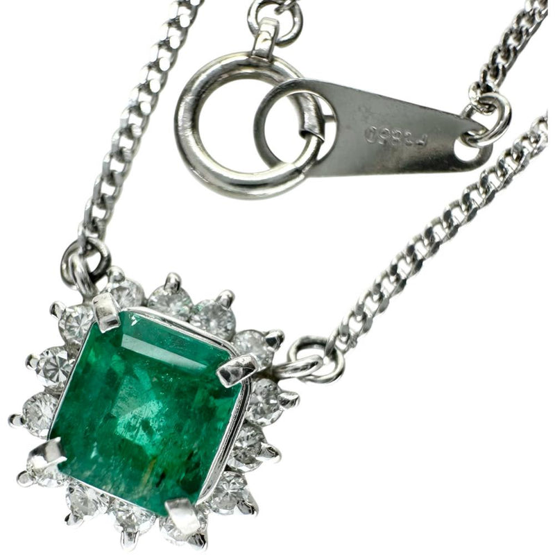 エメラルド 0.82ct ダイヤモンド 0.25ct ネックレス Pt850プラチナ 4.4g 41cm レディース
【中古】【真子質店】【NN】




【YIY】