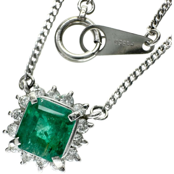 エメラルド 0.82ct ダイヤモンド 0.25ct ネックレス Pt850プラチナ 4.4g 41cm レディース
【中古】【真子質店】【NN】




【YIY】