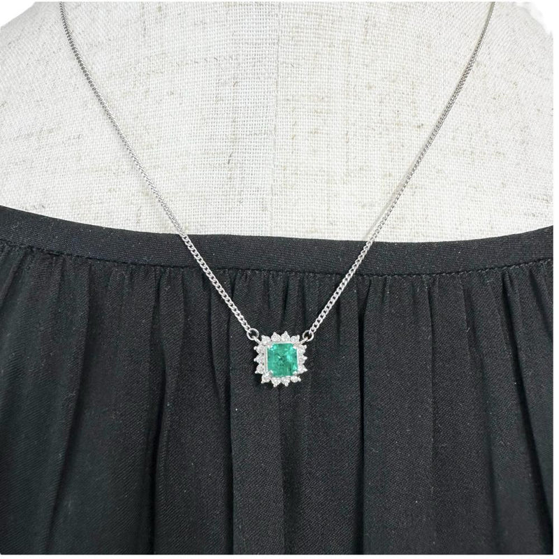 エメラルド 0.82ct ダイヤモンド 0.25ct ネックレス Pt850プラチナ 4.4g 41cm レディース
【中古】【真子質店】【NN】




【YIY】