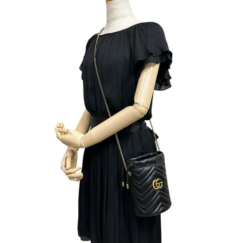 【GUCCI/グッチ】 ミニバケット 575163  GGマーモント ショルダーバッグ レザー ブラック革/ゴールド金具 レディース【中古】【真子質店】【BL】




【Kxx】