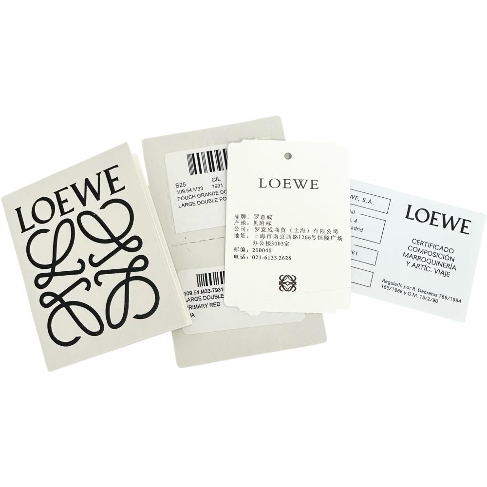 LOEWE 【極美品】 【ロエベ】 LARGE DOUBLE POUCH STAMP/ラージ
