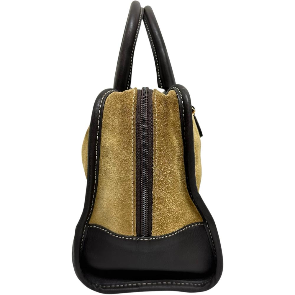 LOEWE/ロエベ】 アマソナ28 ハンドバッグ レザー/スエード ベージュ 