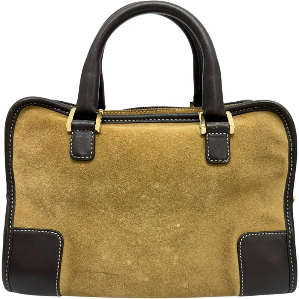 LOEWE/ロエベ】 アマソナ28 ハンドバッグ レザー/スエード ベージュ